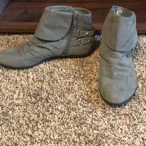 Grey Ankle Boots